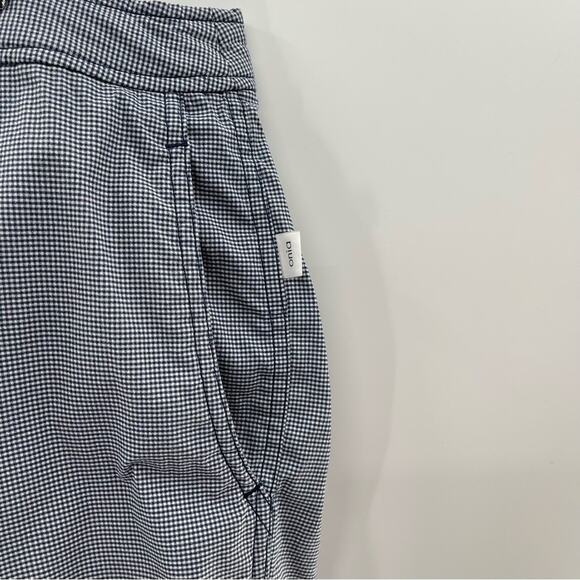 Onia The Calder Preppy Blue White Micro Gingham Flat Front Swim Shorts 38 - Picture 13 of 14